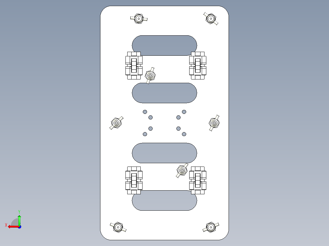 注塑模具下料治具后视图