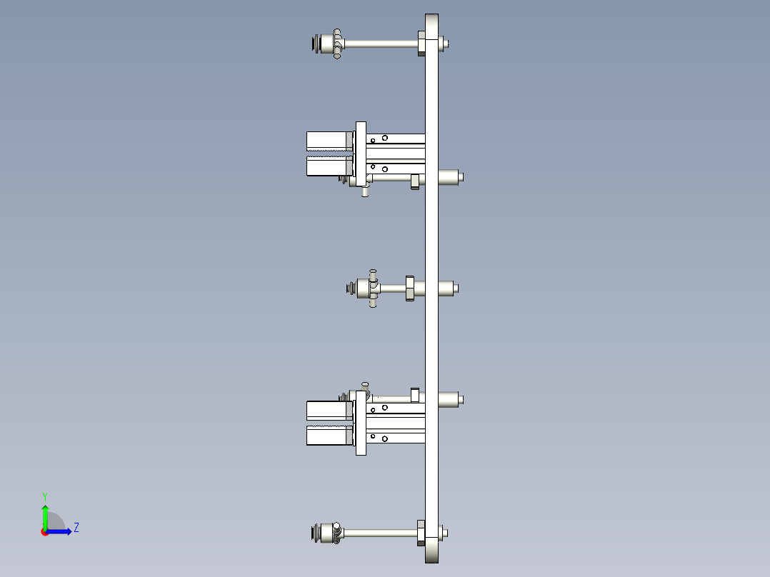 注塑模具下料治具左视图