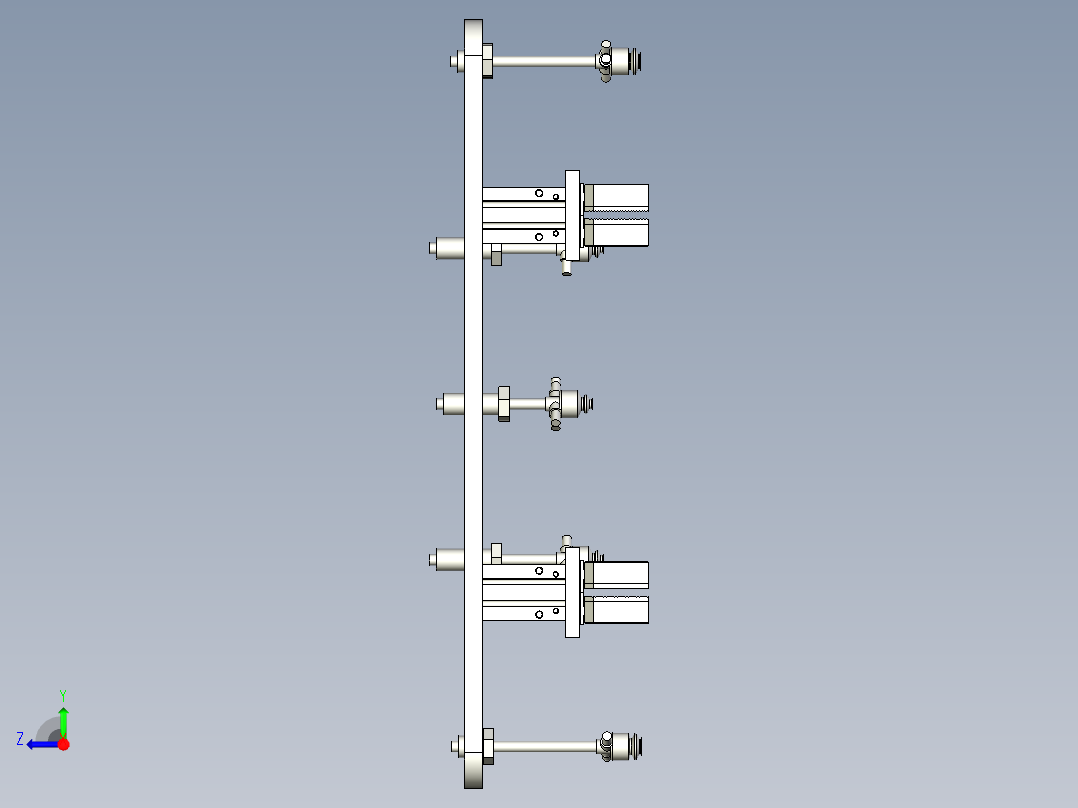 注塑模具下料治具右视图