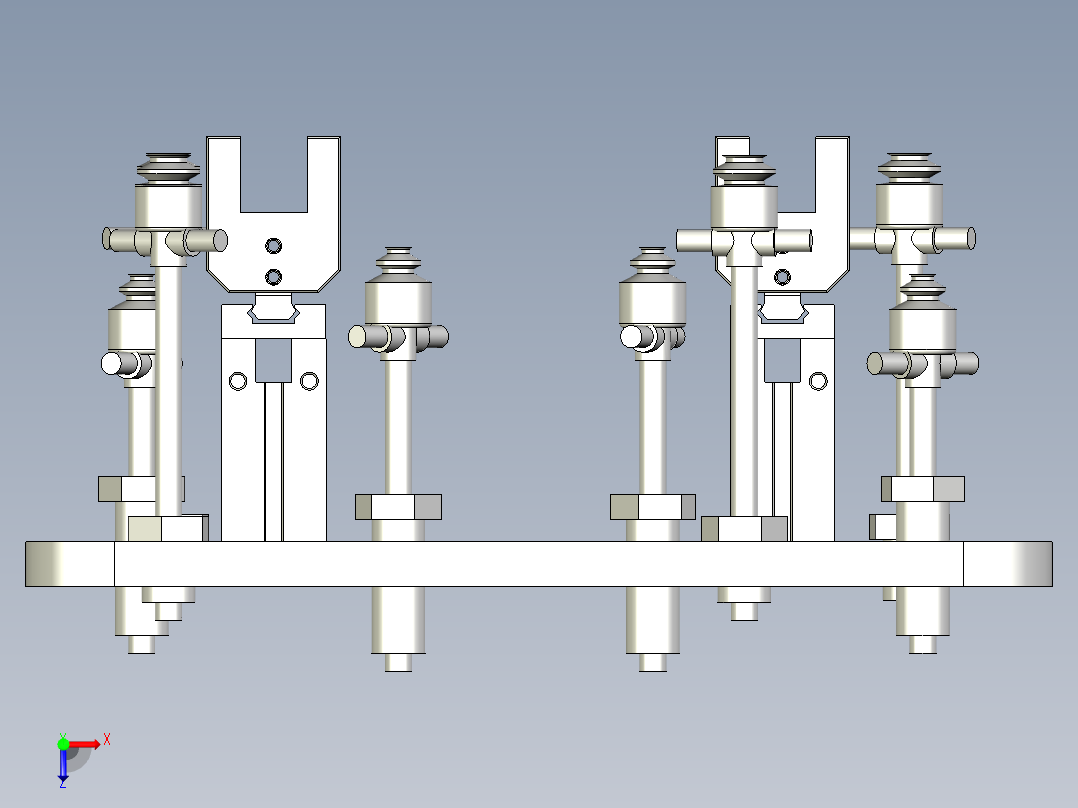 注塑模具下料治具俯视图