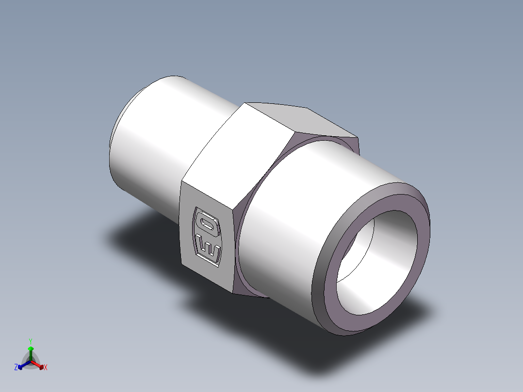 美制锥螺纹、1DN-18-04正等轴测图