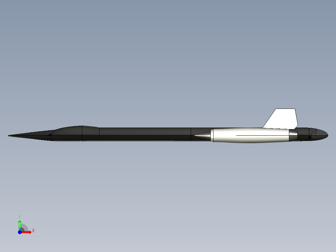 B2004730-SR-71黑鸟侦察机前视图