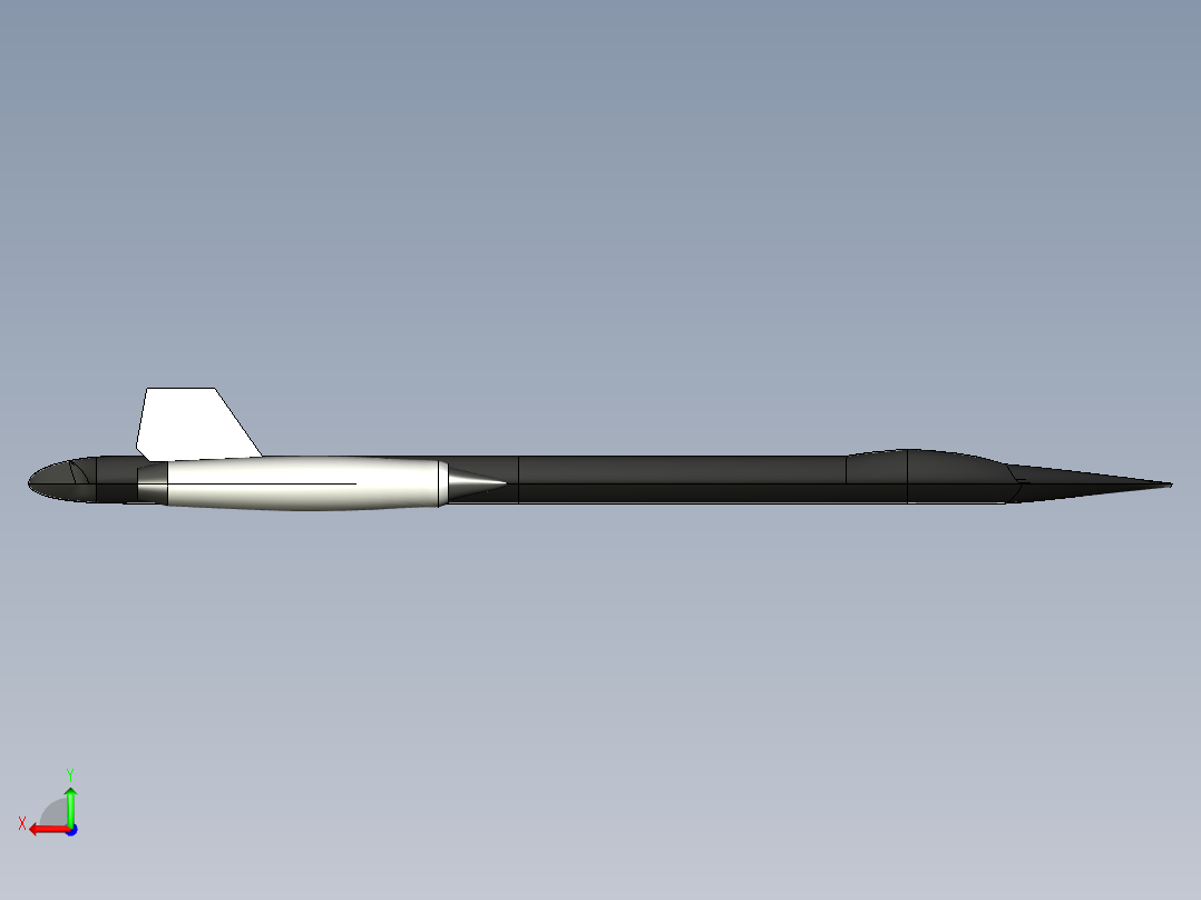 B2004730-SR-71黑鸟侦察机后视图