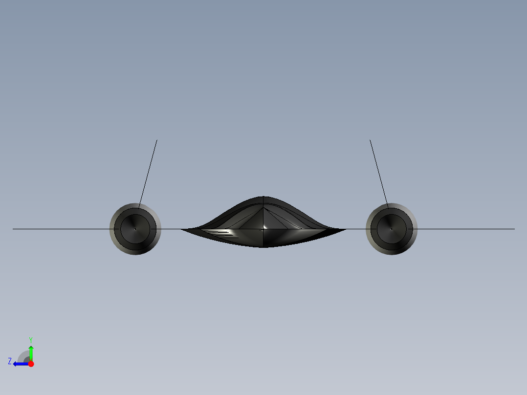 B2004730-SR-71黑鸟侦察机右视图
