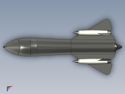 B2004730-SR-71黑鸟侦察机俯视缩略图