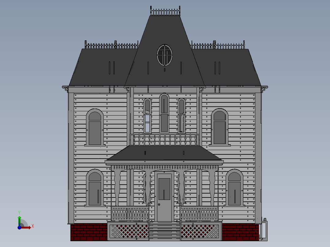 房子、建筑(39)前视图