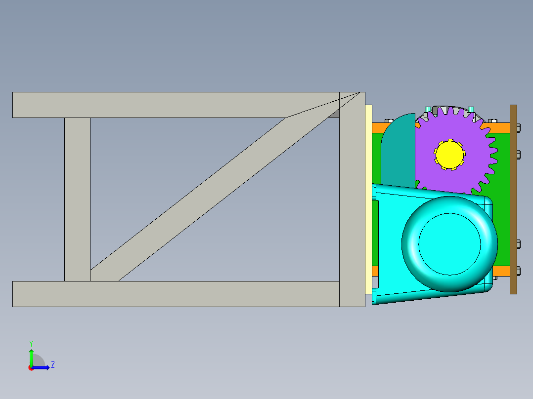 B2004629-轮胎用钢丝分离器左视图