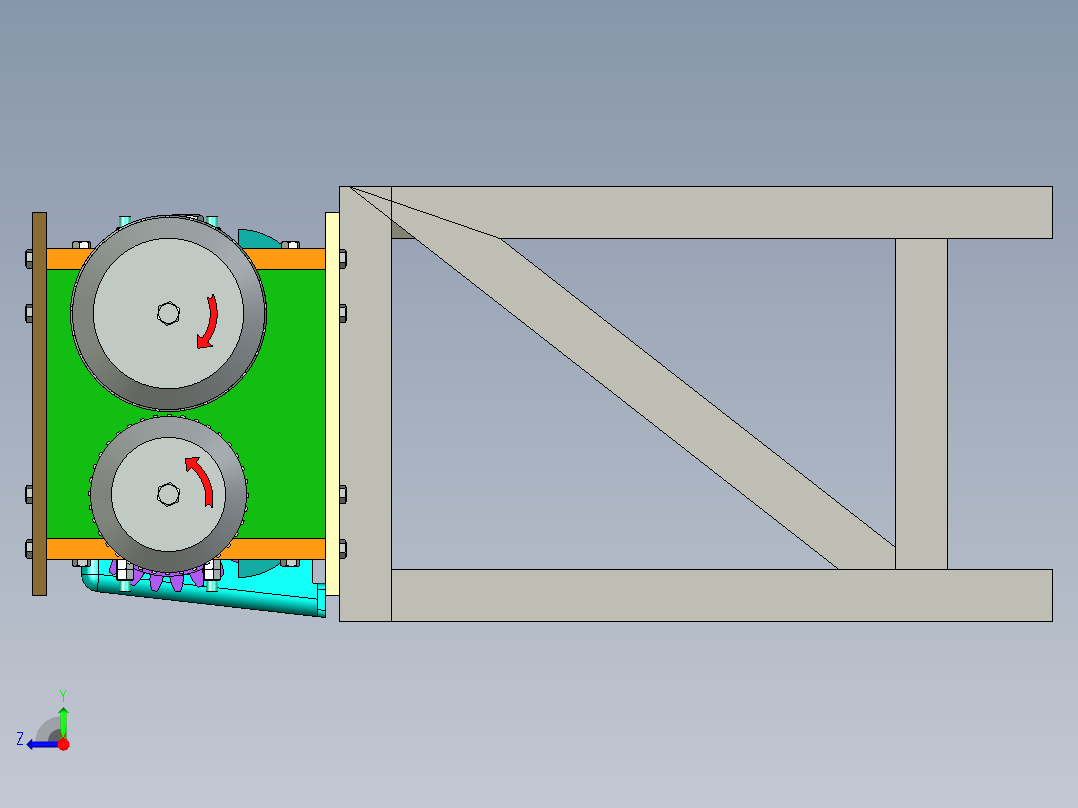 B2004629-轮胎用钢丝分离器右视图