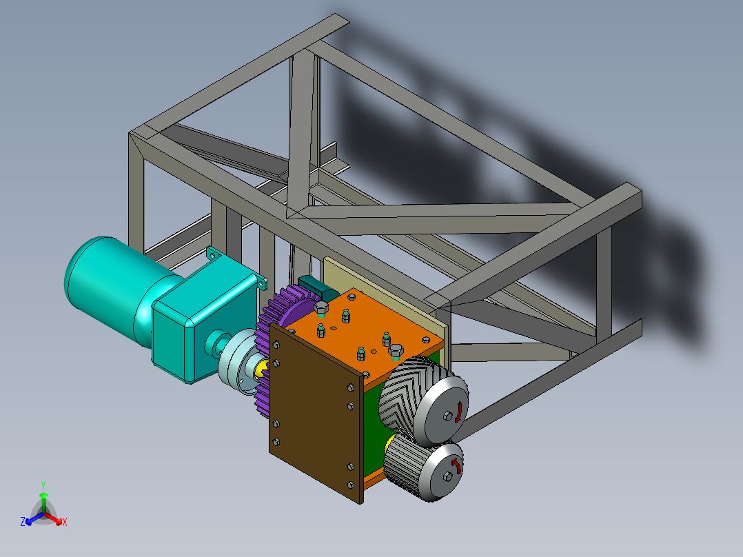 B2004629-轮胎用钢丝分离器正等轴测图
