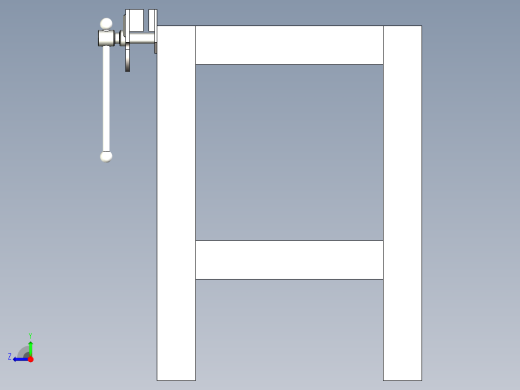 木工工作台workbench-for-woodworking--stp stl右视缩略图