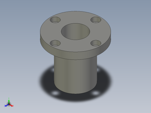 MFMW-Sd30L64带防尘圈连接法兰正等轴测缩略图