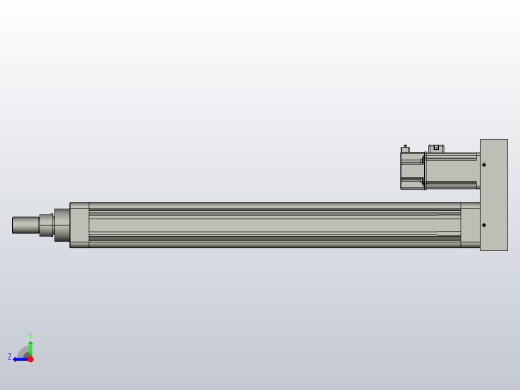 MTE63-500-P10-PJ-M750W-A-S3 MTE63电动缸 最大负载300kg 最大推力2560N 750W电机加强底座安装右视缩略图