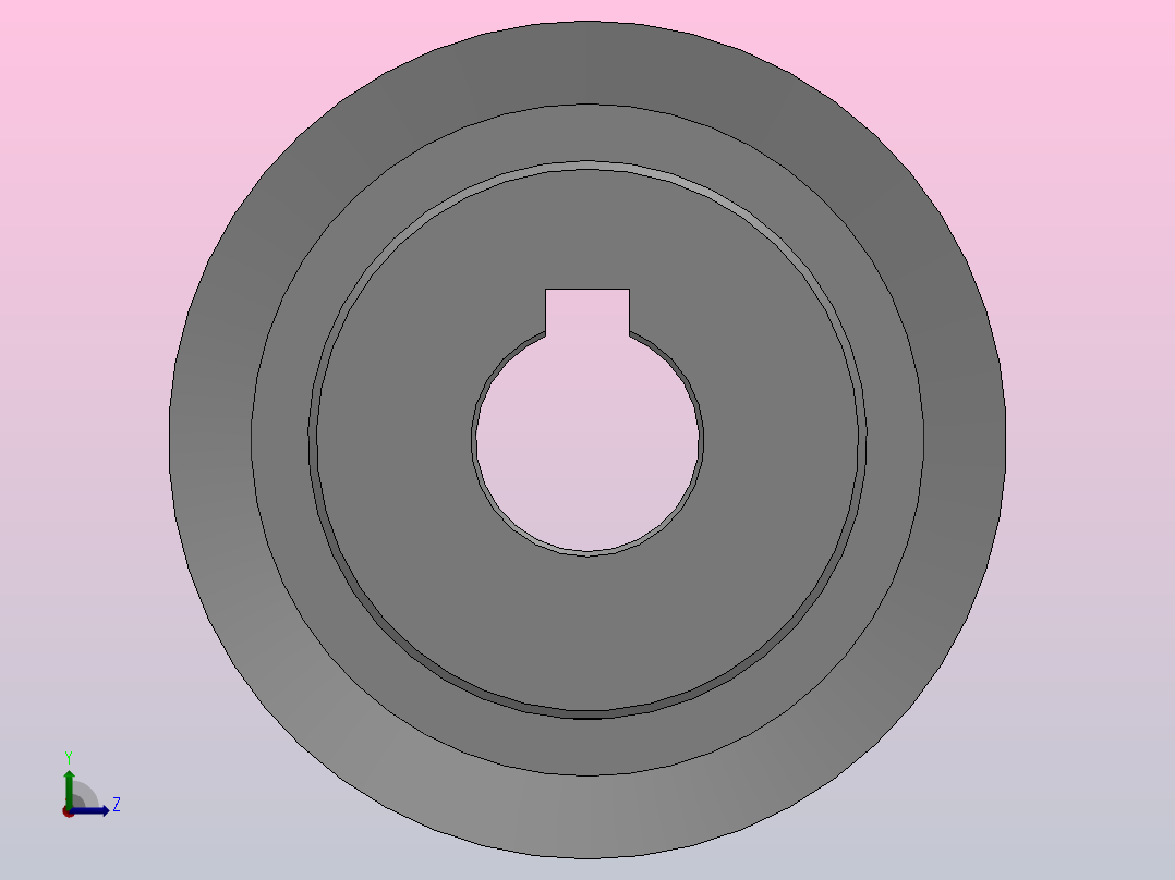 小凸缘型梯形齿同步带轮MXL型[SMXLDK-38-037-dk8-A]左视图