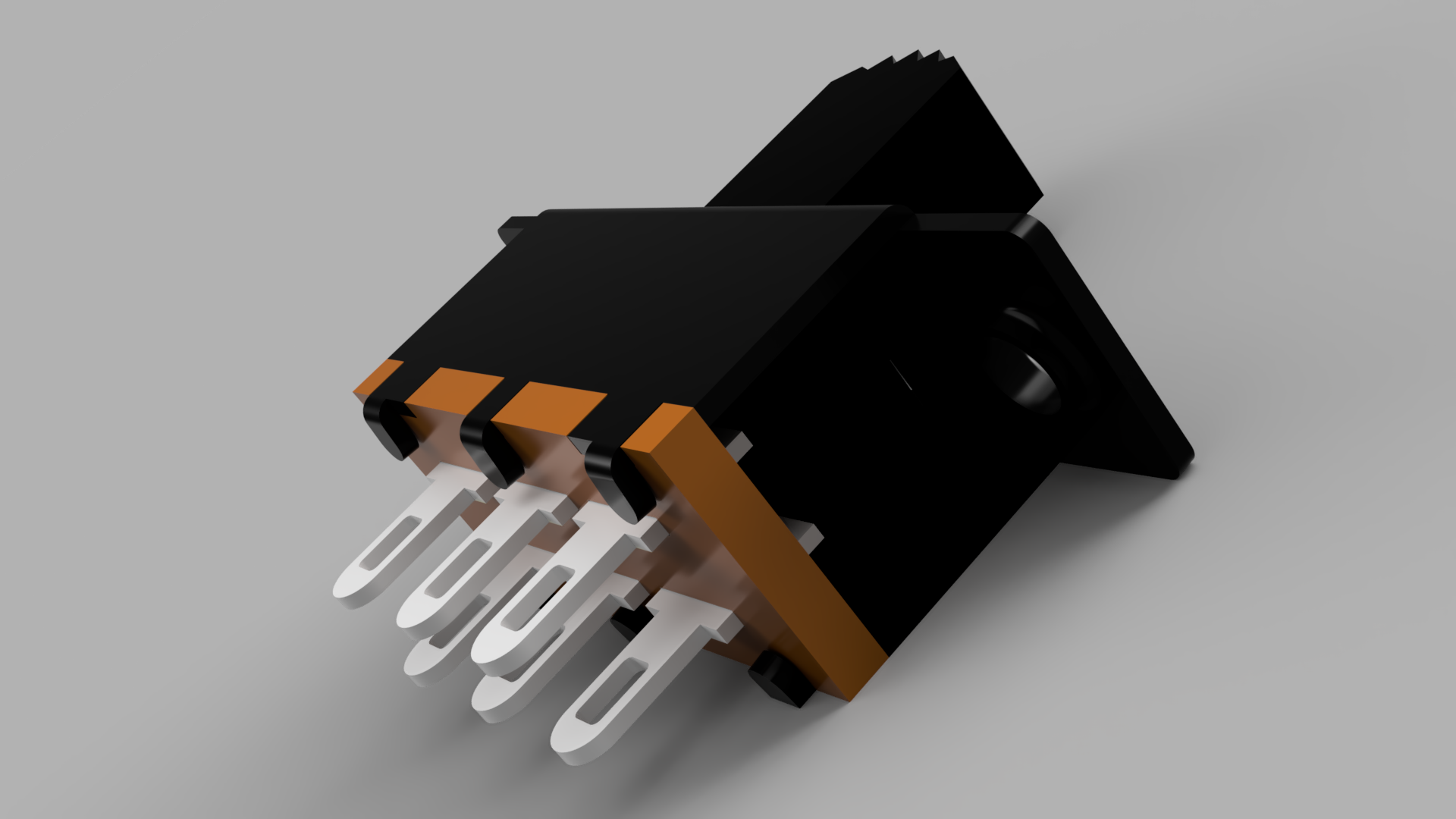 15.5 x 7.2 x 7.2毫米(19毫米安装孔对孔)滑动开关