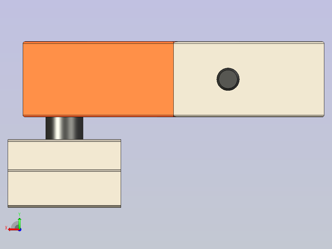 激光切割机械夹具后视图