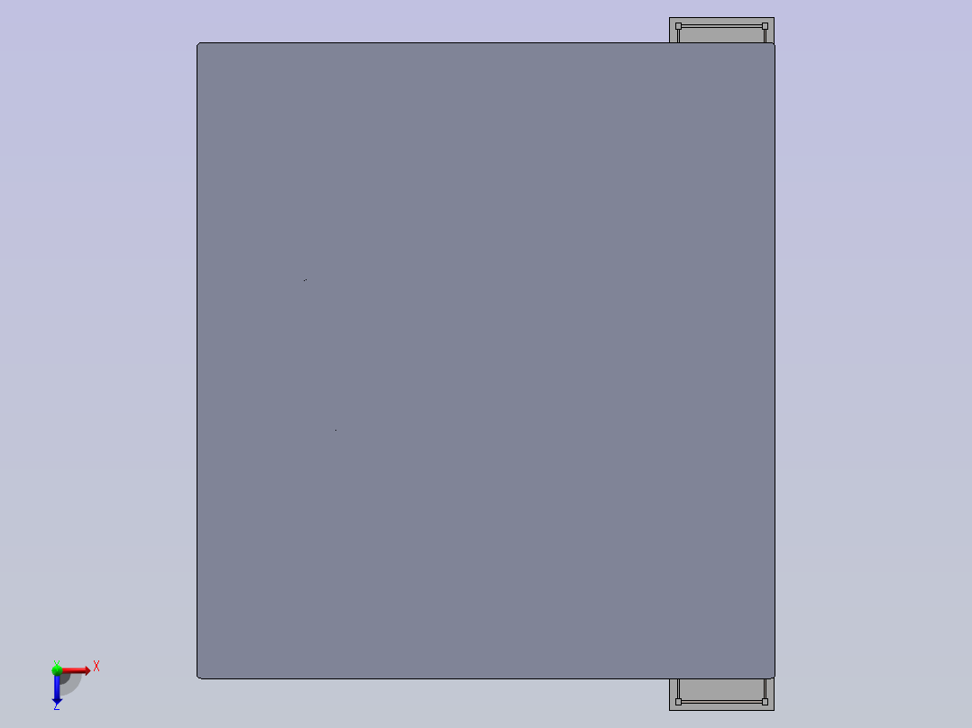 运输链产品的机械手喷涂模拟俯视图