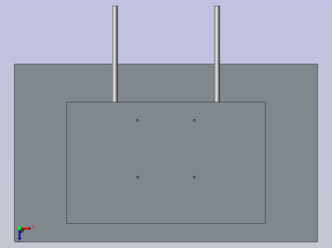 24寸显示器俯视图