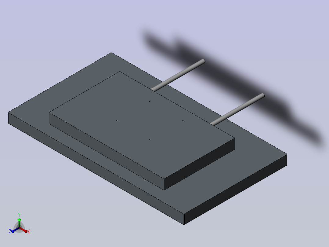 24寸显示器正等轴测图
