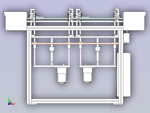 一款PCB板存板自动送料机3D图纸前视缩略图