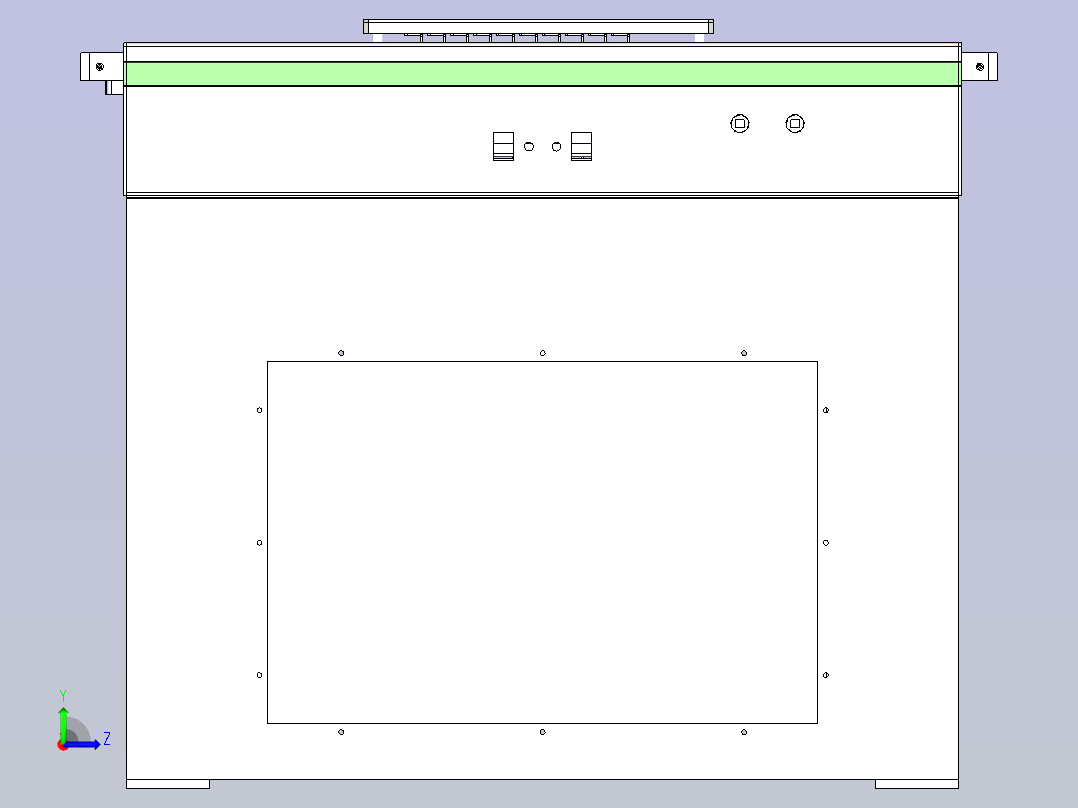 一款PCB板存板自动送料机3D图纸左视图
