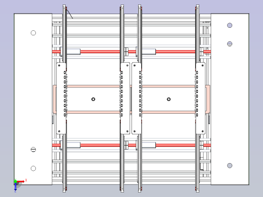 一款PCB板存板自动送料机3D图纸俯视缩略图