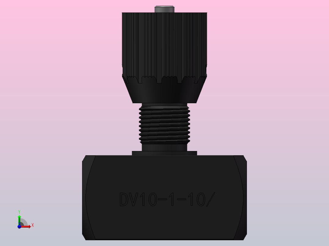 DV10 节流截止阀前视图