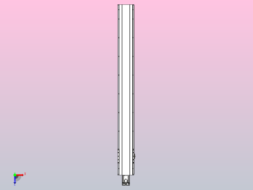 日规模组半封闭丝杆TPA-HNR-175D-2510C-L1500-M-C-P75-N3俯视缩略图
