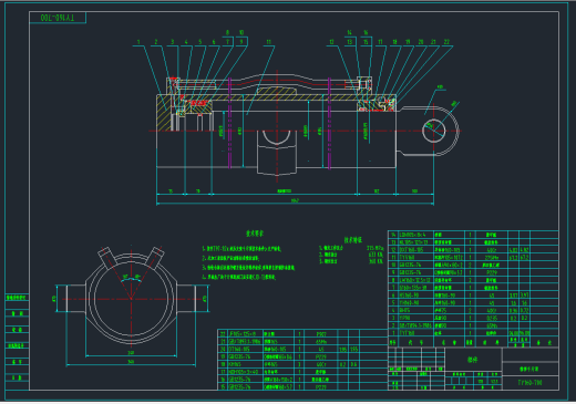 ZY4000／10／23掩护式液压支架图纸CAD+说明书缩略图
