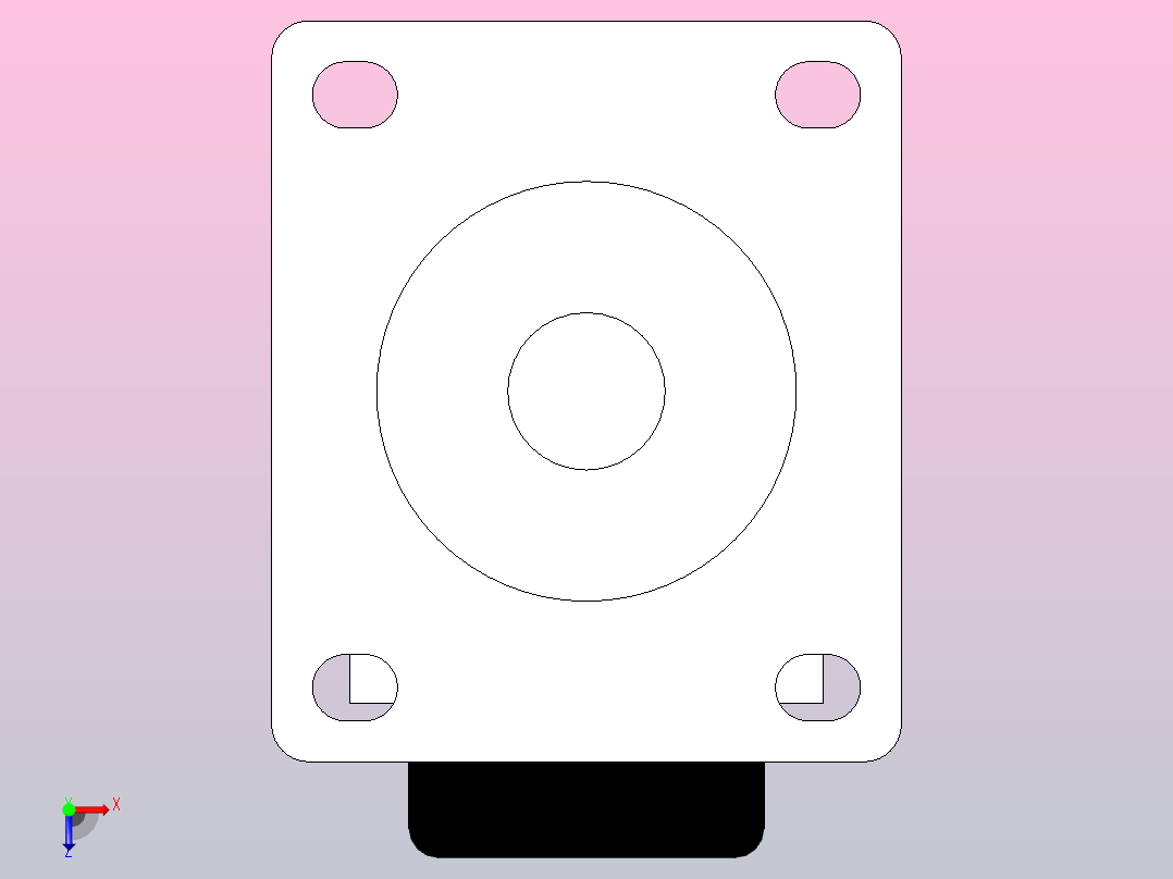 脚轮CGM01-D80-NS俯视图