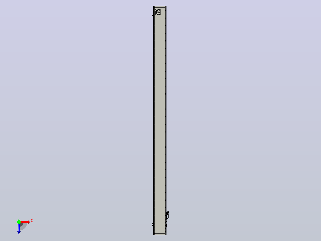 直驱直线电机轴TPA-LNP2-200-55C4-1-L3300-3-C-05-N3俯视图