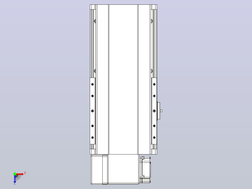 皮带直线轴半封闭可选导轨TPA-HNB-202D-140-L100-LP-C-P75-N3俯视缩略图