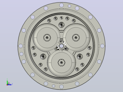 RV减速器常规产品外形图ZD-35BX- -RVE-B-B-22X27Key8L100-3001左视缩略图