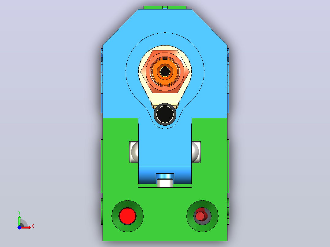 测量电池容量four-wire-carriage-for-measuring-battery-模型格式为 stp stl前视图