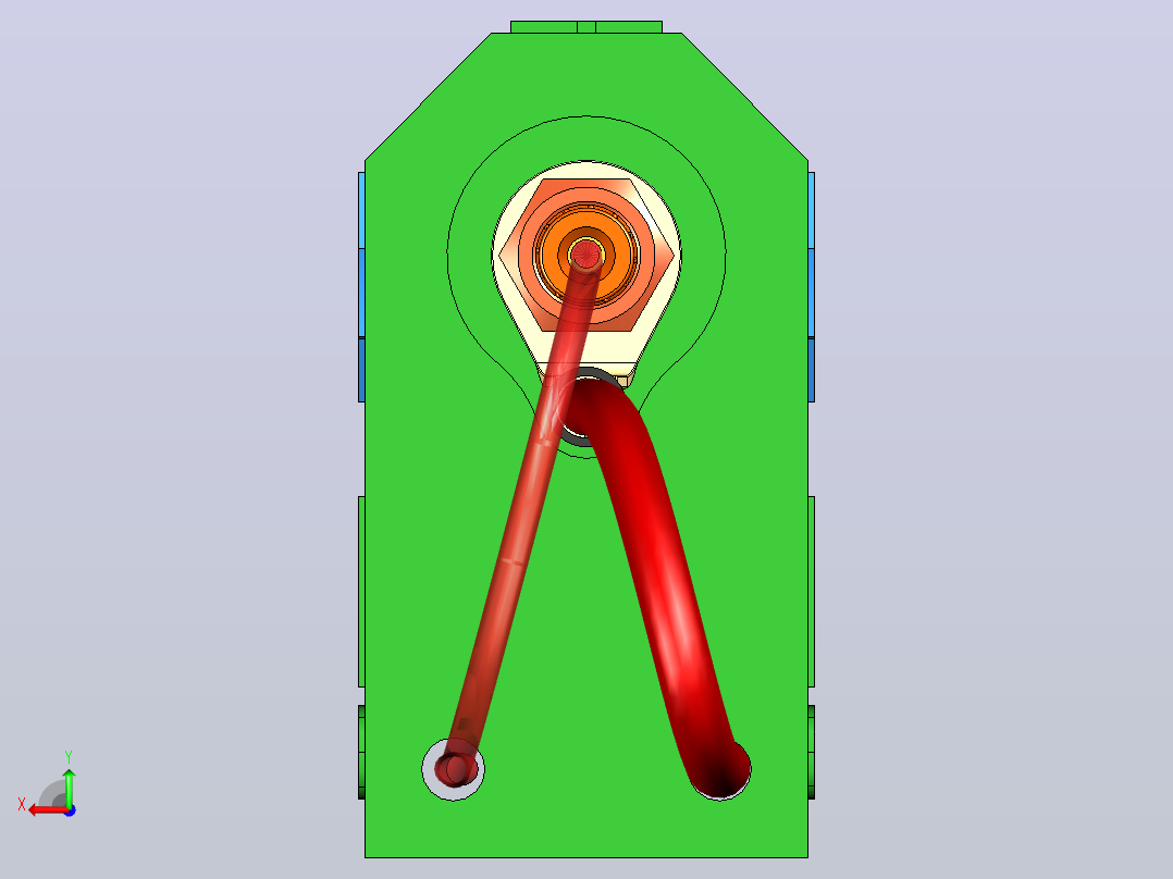 测量电池容量four-wire-carriage-for-measuring-battery-模型格式为 stp stl后视图