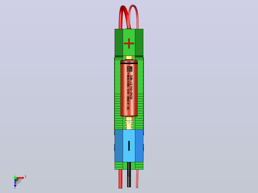 测量电池容量four-wire-carriage-for-measuring-battery-模型格式为 stp stl俯视图