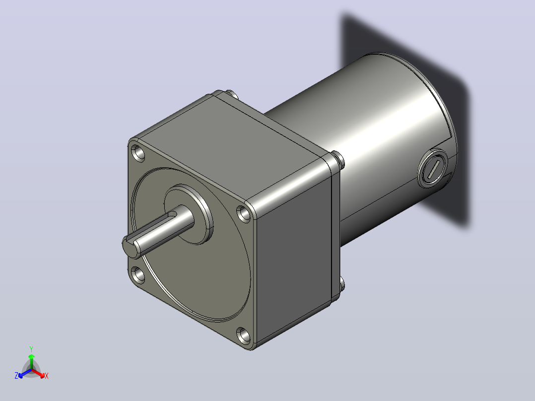 Z3D25W配3GNK型齿轮箱整机-65机壳外置正等轴测图