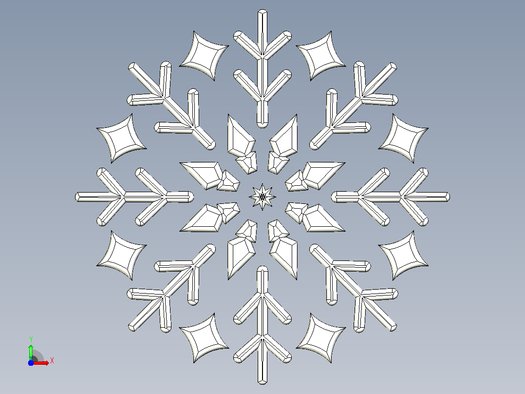 雪花2前视图