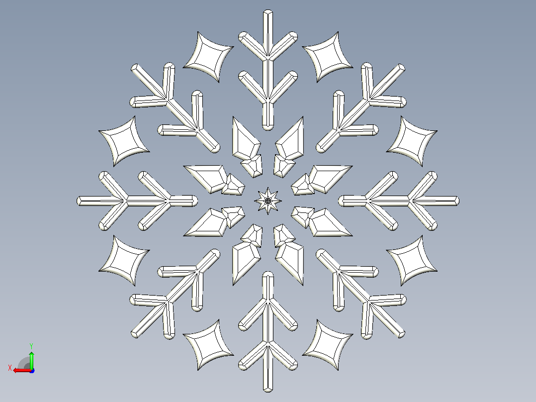 雪花2后视图