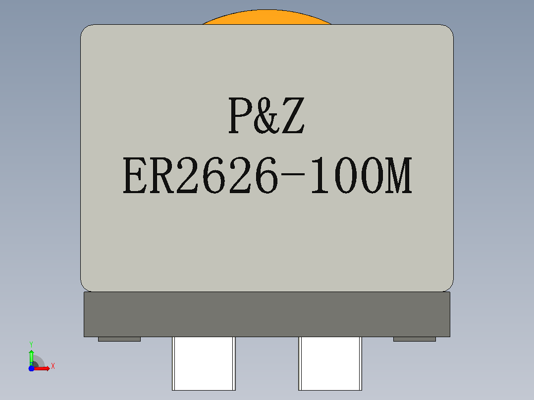 PZ-ER2626系列扁平电线高电流电感器前视图