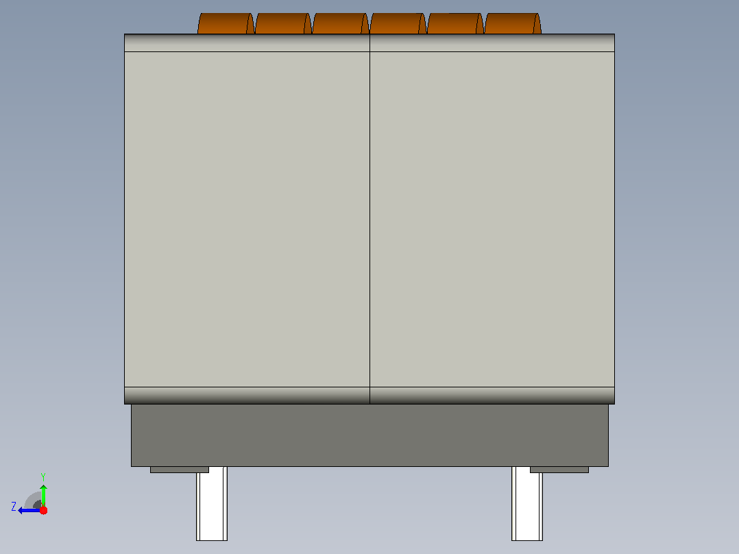 PZ-ER2626系列扁平电线高电流电感器右视图