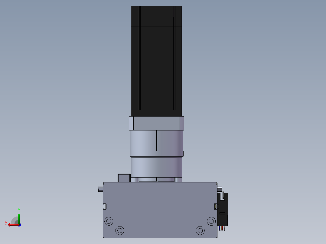 DMG135-TCM齿轮齿条模组直线滑台（电机直连）[DMG135-L11S450-DT400-C2U-TCM-P7]后视图