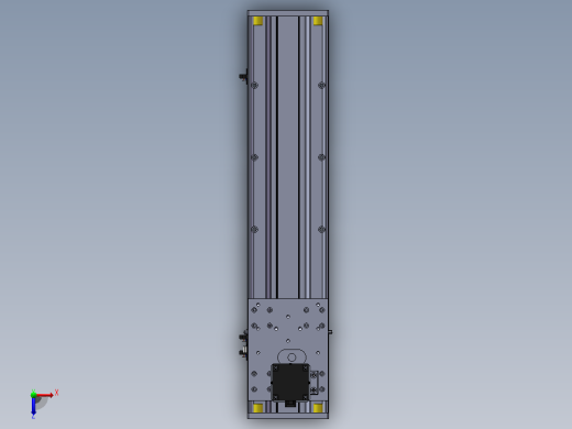 DMG135-TCM齿轮齿条模组直线滑台（电机直连）[DMG135-L11S450-DT400-C2U-TCM-P7]俯视缩略图