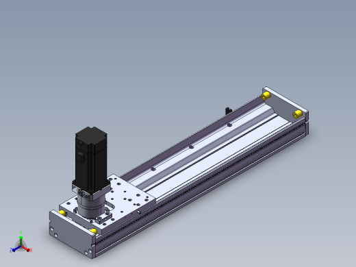 DMG135-TCM齿轮齿条模组直线滑台（电机直连）[DMG135-L11S450-DT400-C2U-TCM-P7]正等轴测缩略图
