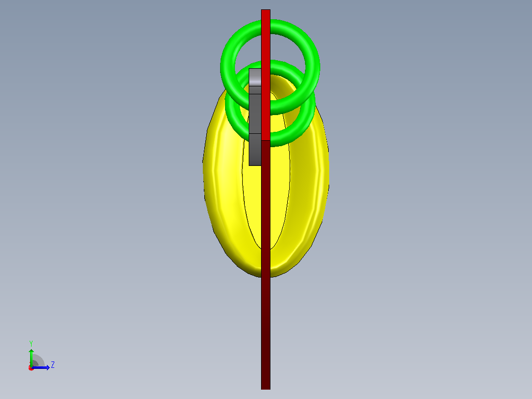 屠龙刀3D模型左视图
