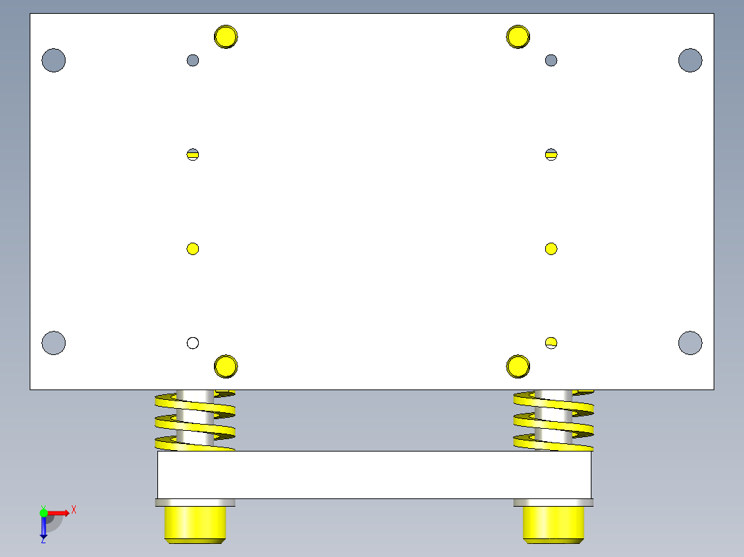 薄膜压装夹具X_T俯视图