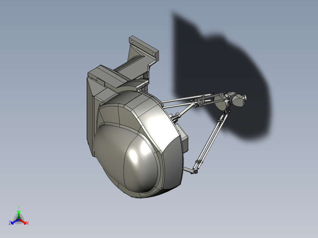并联机器人delta-robot-6-axis-packaging-assembly-m-1ia-0-5a STP正等轴测图