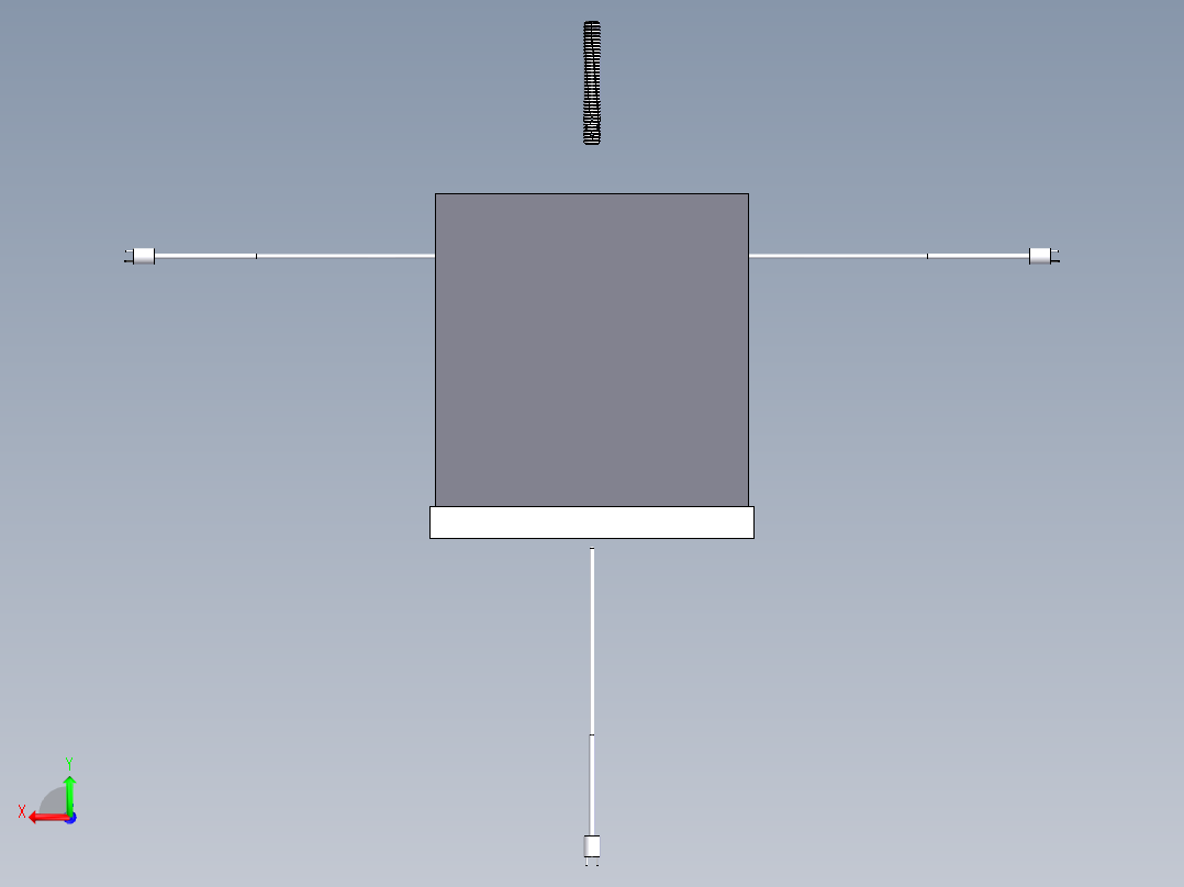 热压真空高温炉 3D图纸 机械设备 3D模型 设计素材后视图