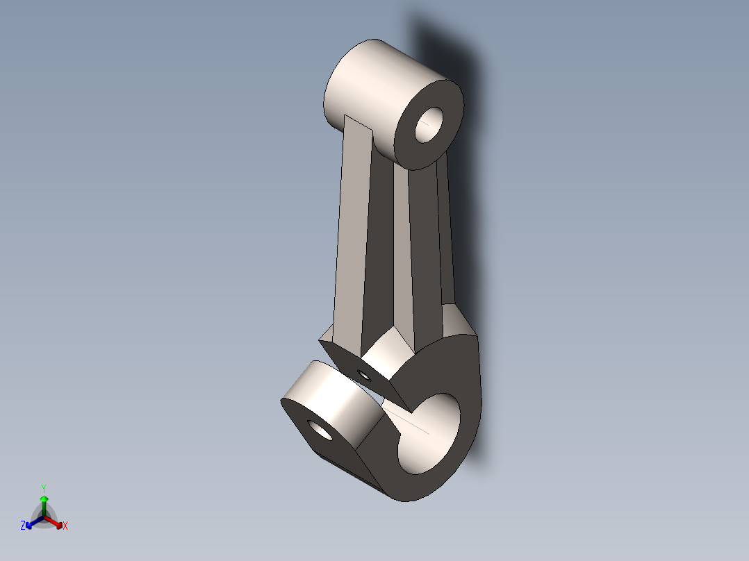 摇臂设计图纸正等轴测图