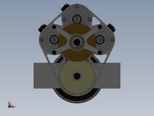 3 neo单速变速箱3D图纸 STEP格式