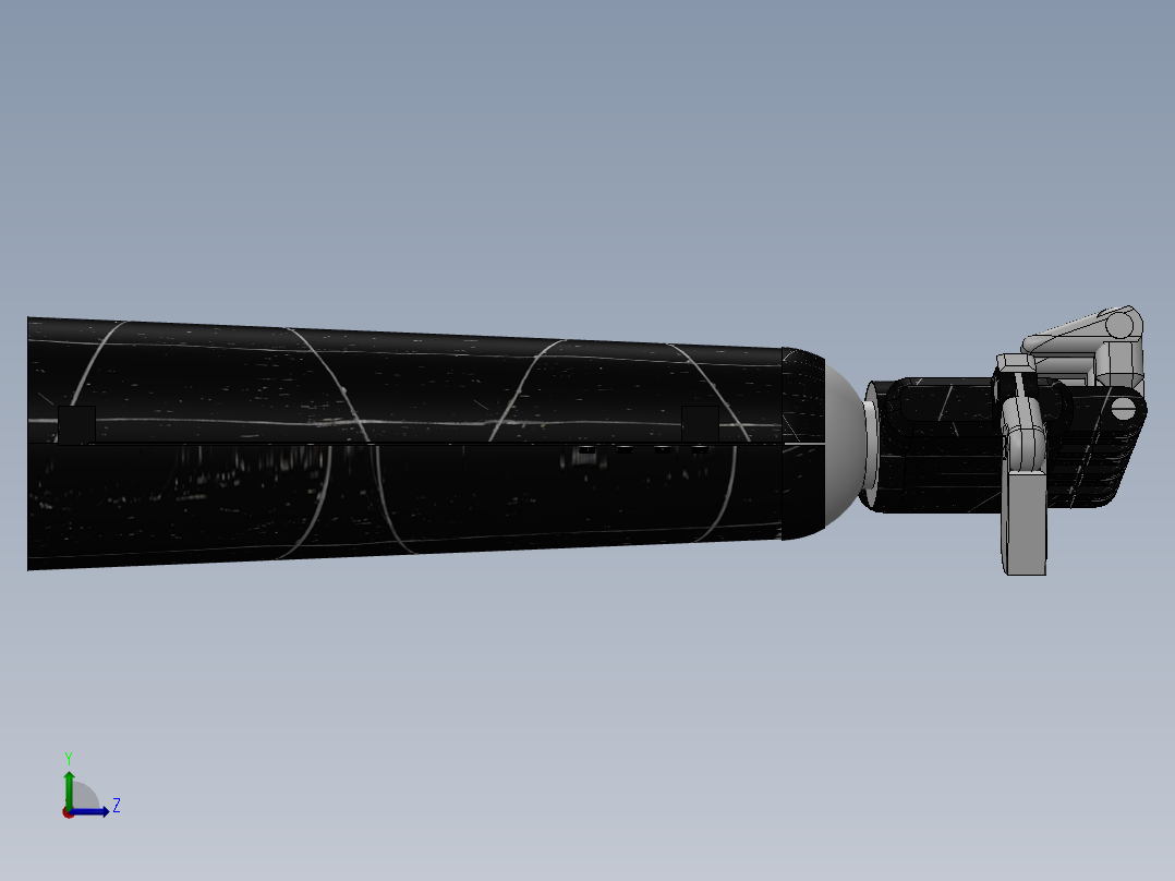 仿生机器人 手臂 手掌 三维模型3D左视图